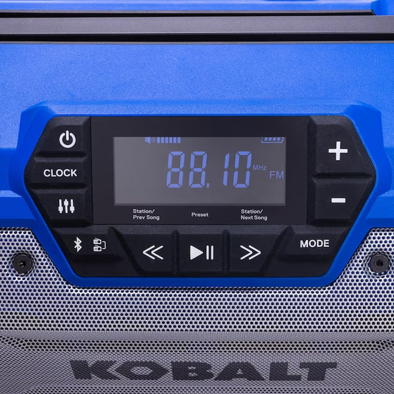 24-Volt Water Resistant Cordless Bluetooth Compatibility Jobsite Radio