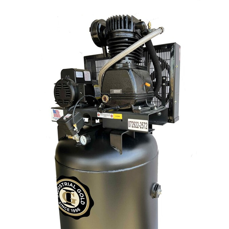 60-Gallon Stationary Electric 175 PSI Vertical Air Compressor