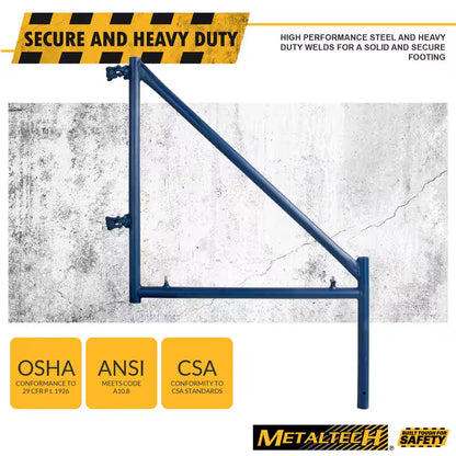 32-In. Steel Scaffolding Outrigger for Mason Frame Scaffold Towers to Safely Extend Height of Scaffolding Platform