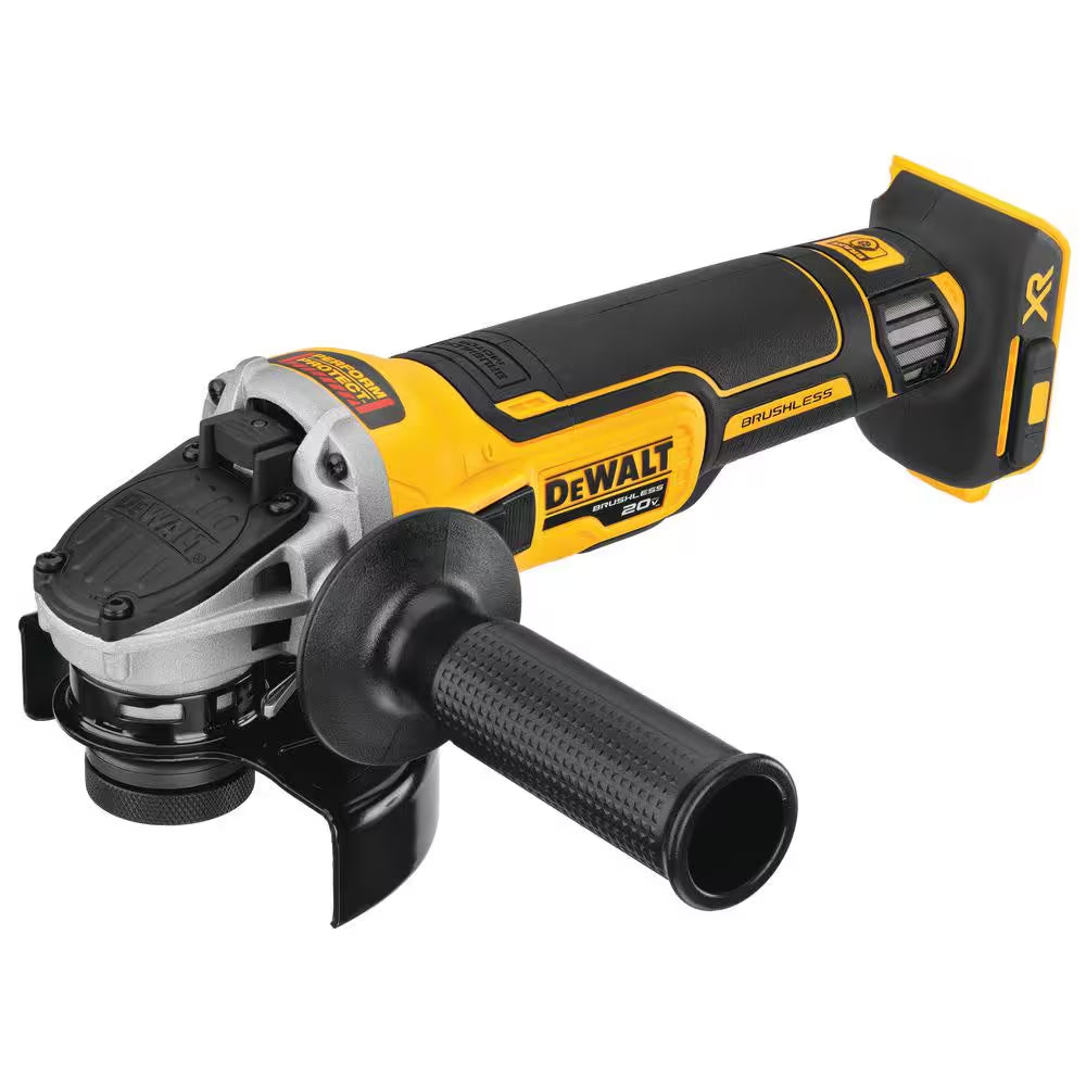 20V MAX XR Cordless Brushless 4.5 In. Slide Switch Small Angle Grinder with Kickback Brake (Tool Only)