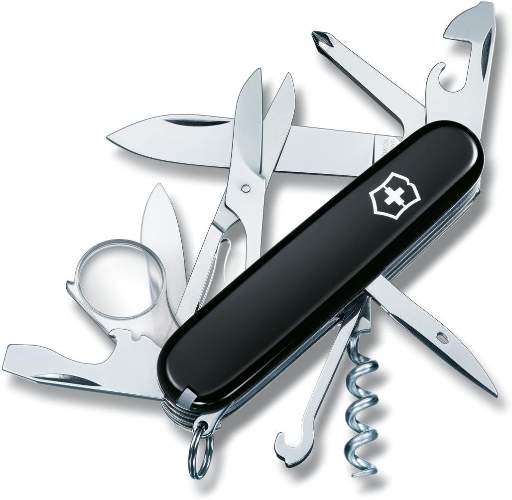 Swiss Army Explorer Pocket Knife, Black