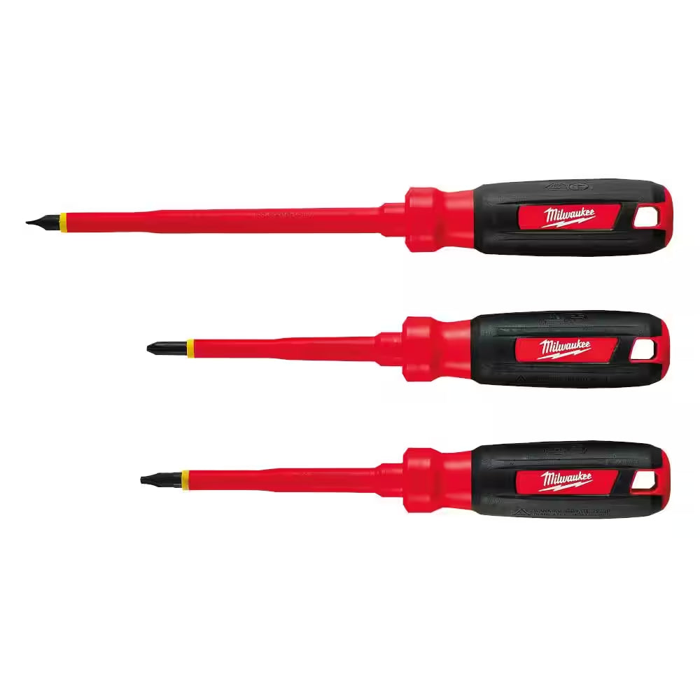 1000-Volt Insulated Screwdriver Set (3-Piece)