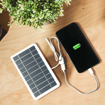 2W 5V Solar Panel Outdoor Usb Portable Mini Solar Charger Panel Climbing Fast Travel Charger Phone Diy Solar Charger