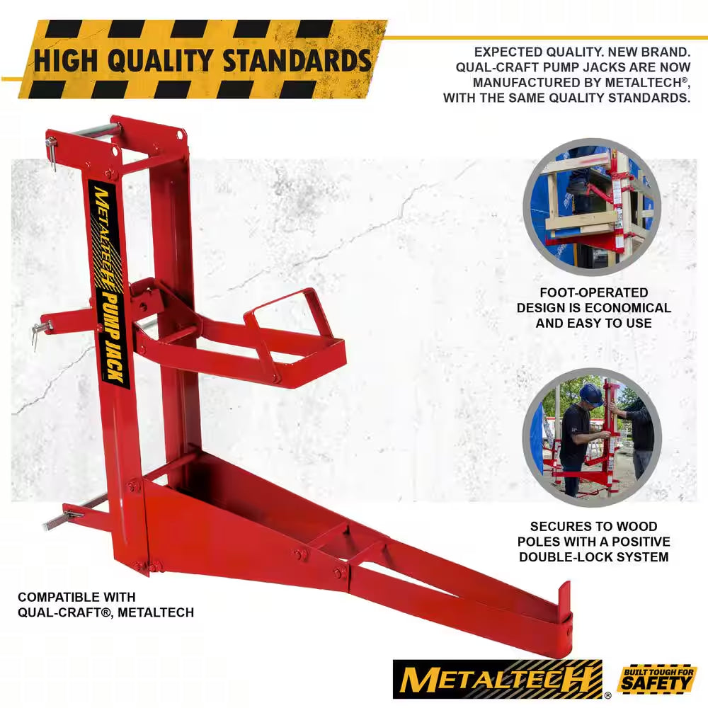 Pump Jack 30-1/4 In. W X 5-3/4 In. D X 24-3/4 In. H Steel Pump Jack for the Pump Jack Portable Scaffolding System