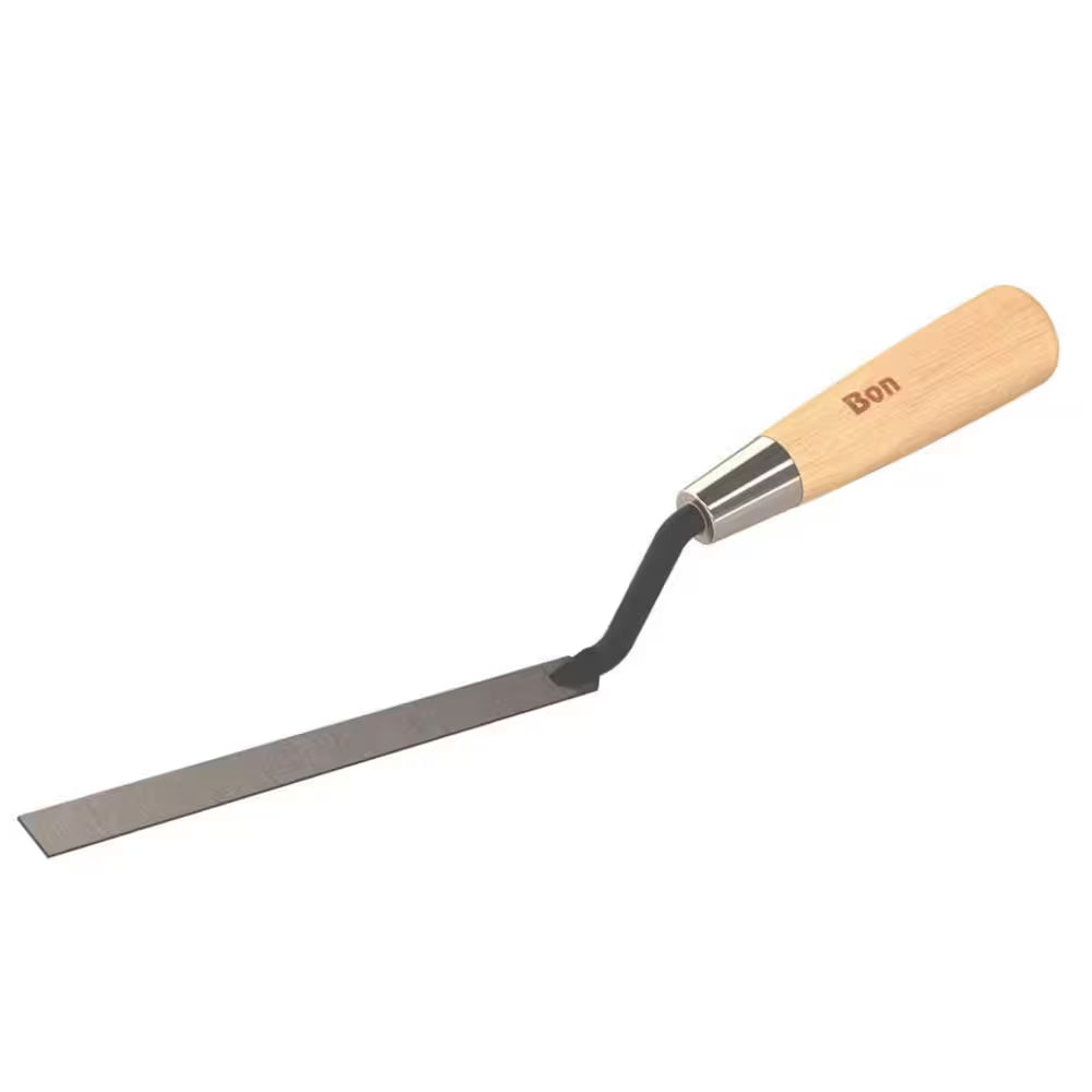 1/4 In. Flexible Carbon Steel Caulking Trowel with Wood Handle