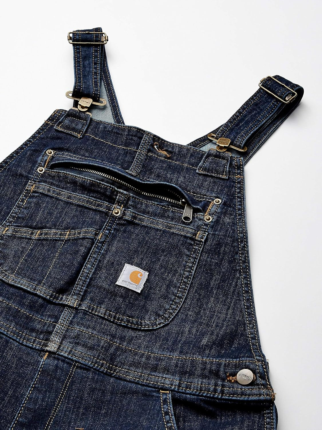 Women'S Denim Double Front Bib Overalls Big & Tall