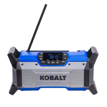 24-Volt Water Resistant Cordless Bluetooth Compatibility Jobsite Radio