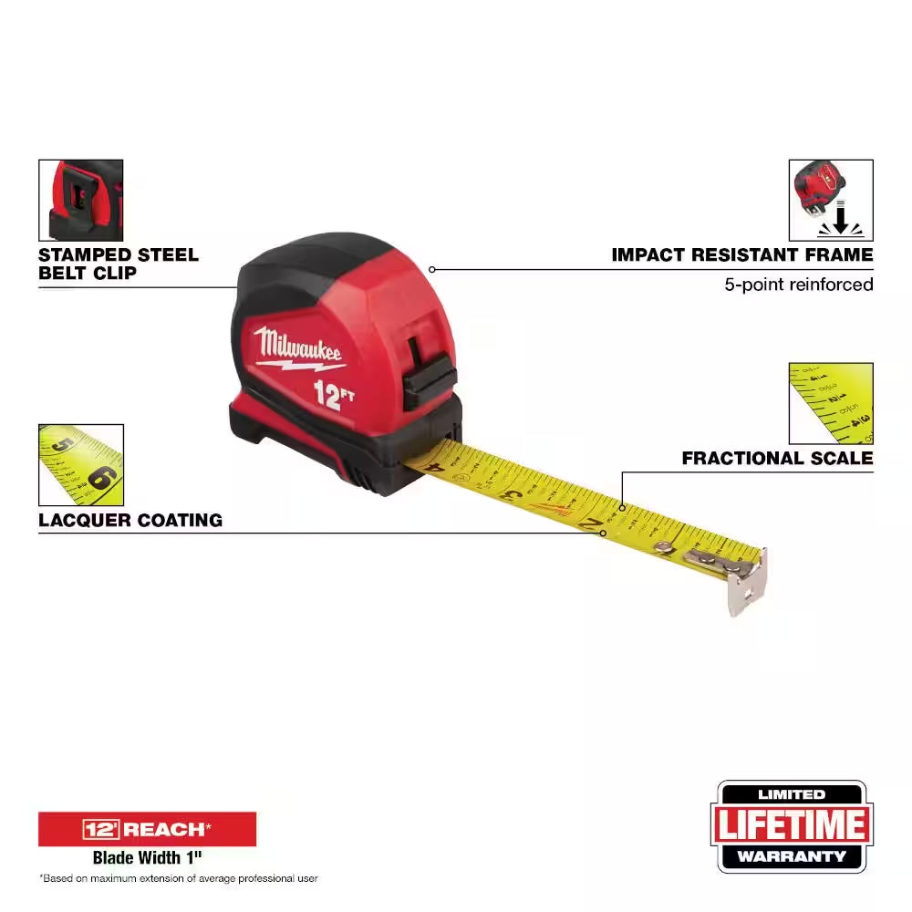 12 Ft. Compact Tape Measure