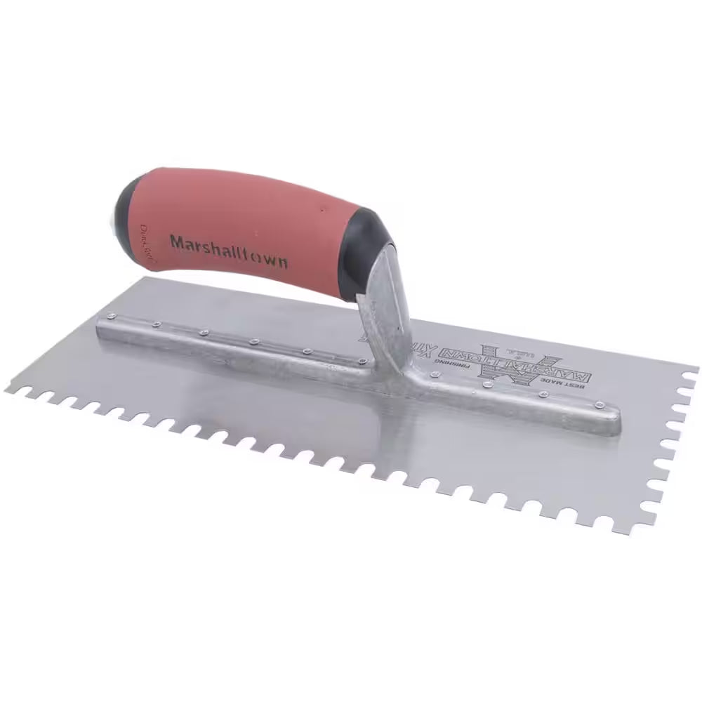 11 In. X 1/4 In. U-Notch Flooring Trowel with Durasoft Handle