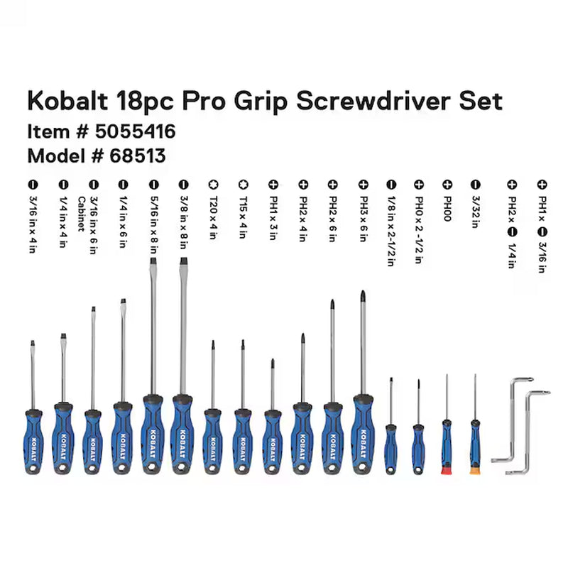 18-Piece Magnetic Screwdriver Set