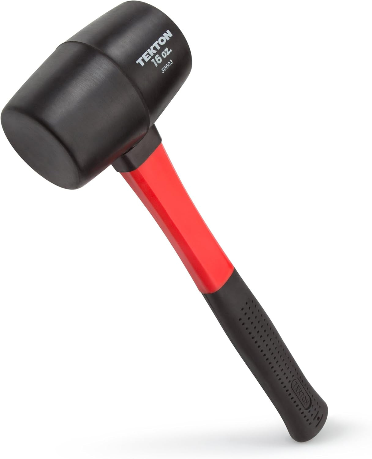 16 Oz. Fiberglass Handle Rubber Mallet | 30603 , Black