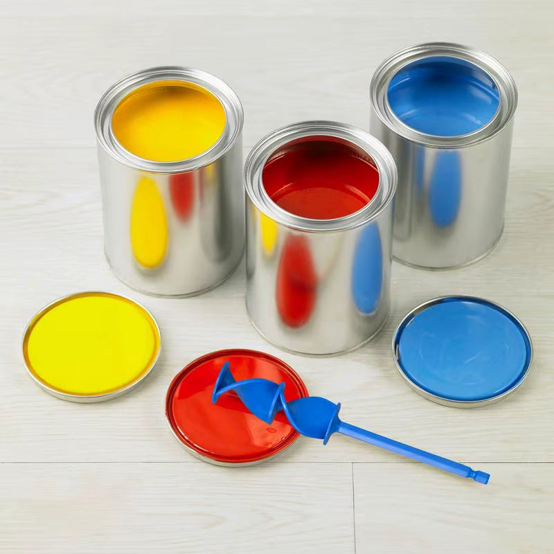 4Pcs Epoxy Mixer Helix Design Paint Mixer Drill Attachment Resin Mixer Drill Paint Mixer Paint Concrete Plaster Reusable Mixer