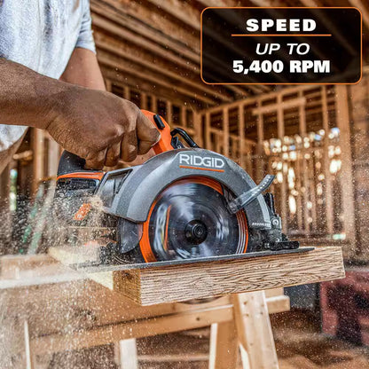 18V Brushless Cordless 7-1/4 In. Circular Saw Kit with 4.0 Ah MAX Output Battery and Charger