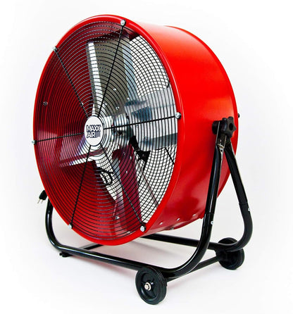 | Industrial Grade Air Circulator for Garage, Shop, Patio, Barn Use | 24-Inch High Velocity Drum Fan, Two-Speed