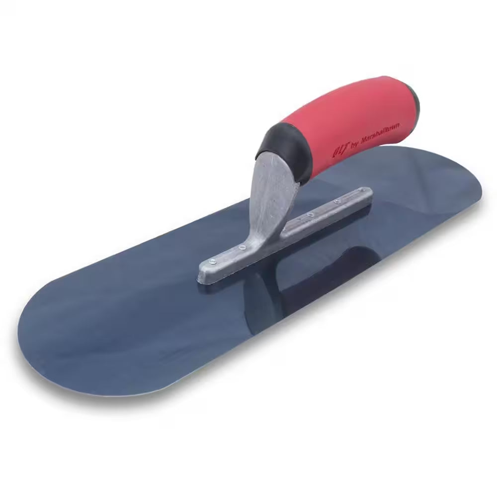 14 In. X 4 In. Blue Steel Pool Trowel-Resilient Handle