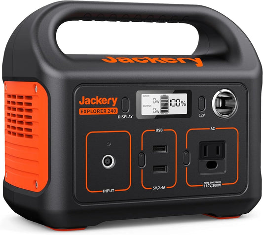 Portable Power Station Explorer 240, 240Wh Lithium Battery, 200W Continuous/400W Peak Portable Power Station