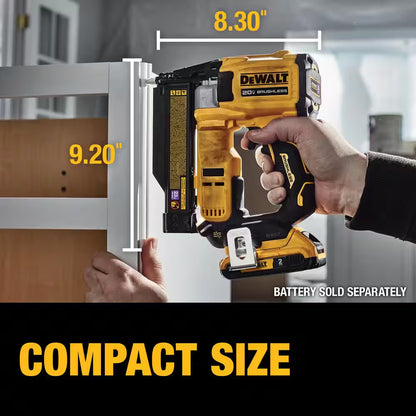 20V MAX Lithium-Ion Cordless 23-Gauge Pin Nailer and 20V 16-Gauge Angled Finish Nailer with 4.0Ah Compact Battery Pack