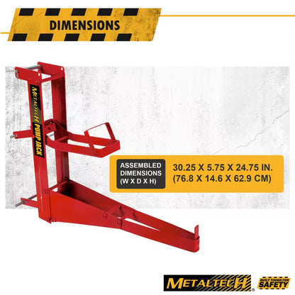 Pump Jack 30-1/4 In. W X 5-3/4 In. D X 24-3/4 In. H Steel Pump Jack for the Pump Jack Portable Scaffolding System