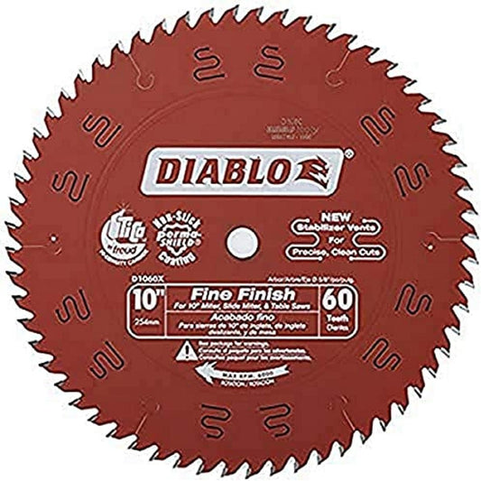 Diablo by  D1060X 10" X 60 Tooth Fine Finish Saw Blade