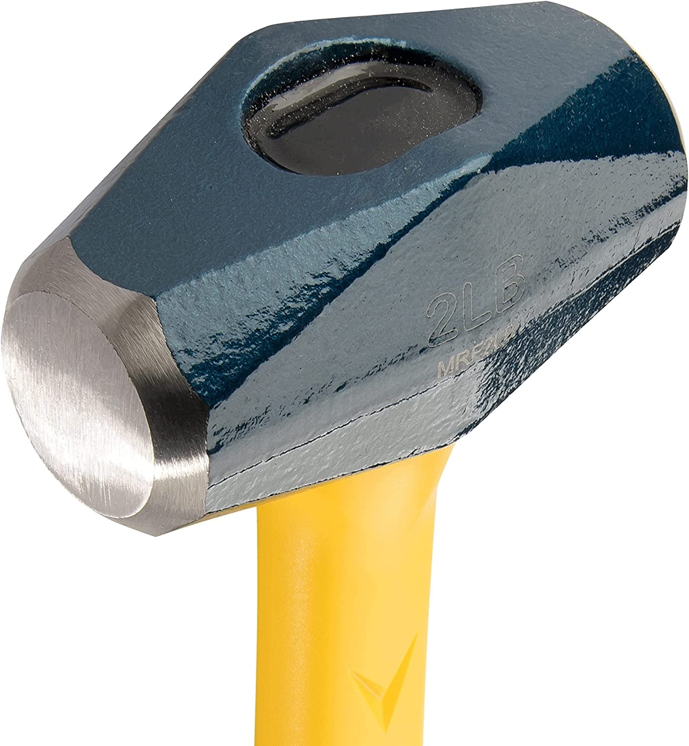 Sure Strike Drilling/Crack Hammer - 2-Pound Sledge with Fiberglass Handle & No-Slip Cushion Grip - MRF2LB