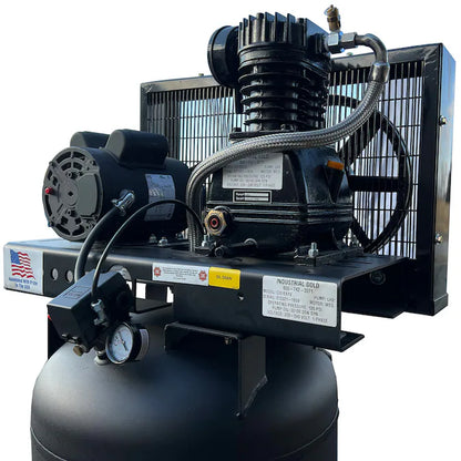 60-Gallon Stationary Electric 175 PSI Vertical Air Compressor