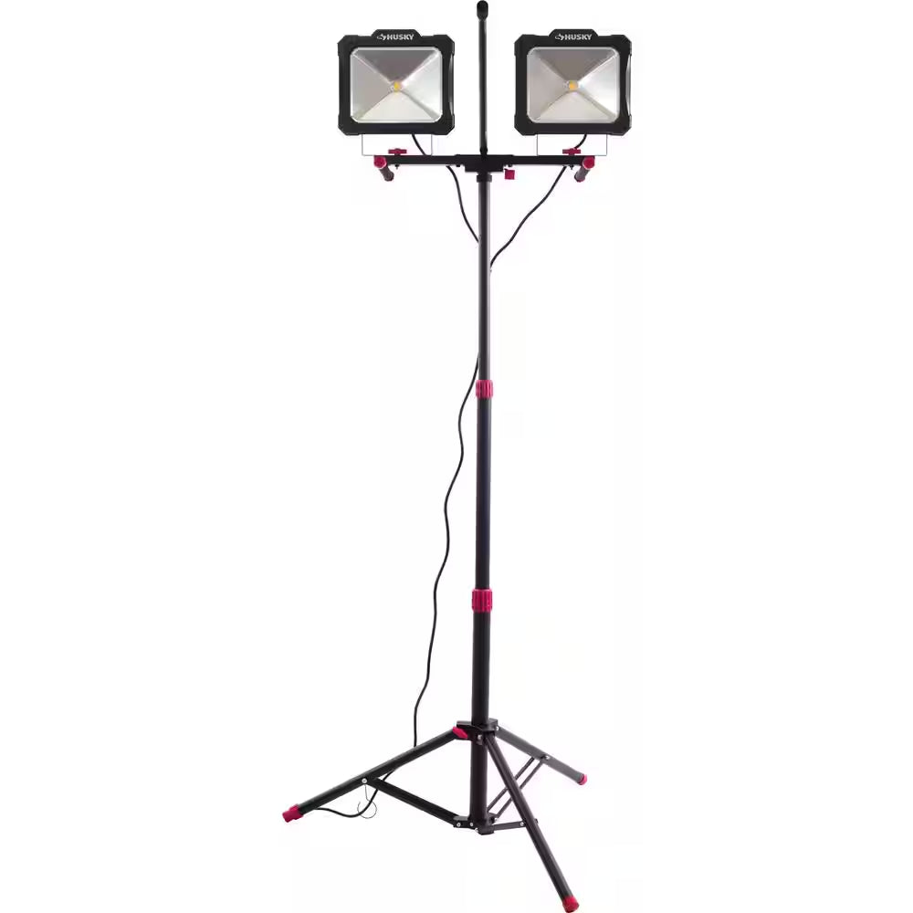 10,000-Lumen Twin-Head LED Work Light