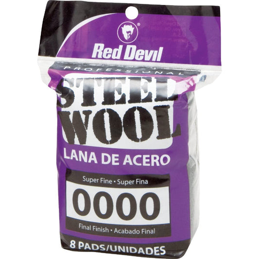 0320 Steel Wool, 0000 (Pack of 8)