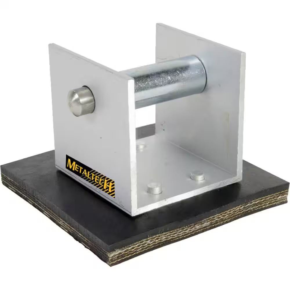 Ultra-Jack 4 In. W X 4 In. D X 3 In. H Aluminum and Rubber Anti-Slip Base for the Ultra-Jack Aluminum Scaffolding System