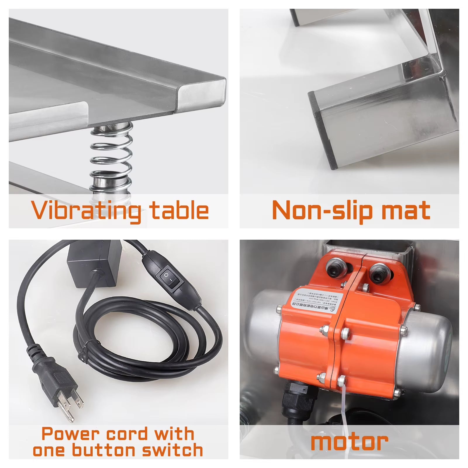 Small Concrete Vibration Table, Platform Bench Test Block, Concrete Test, Stainless Steel, 3000Rpm, 35Cm