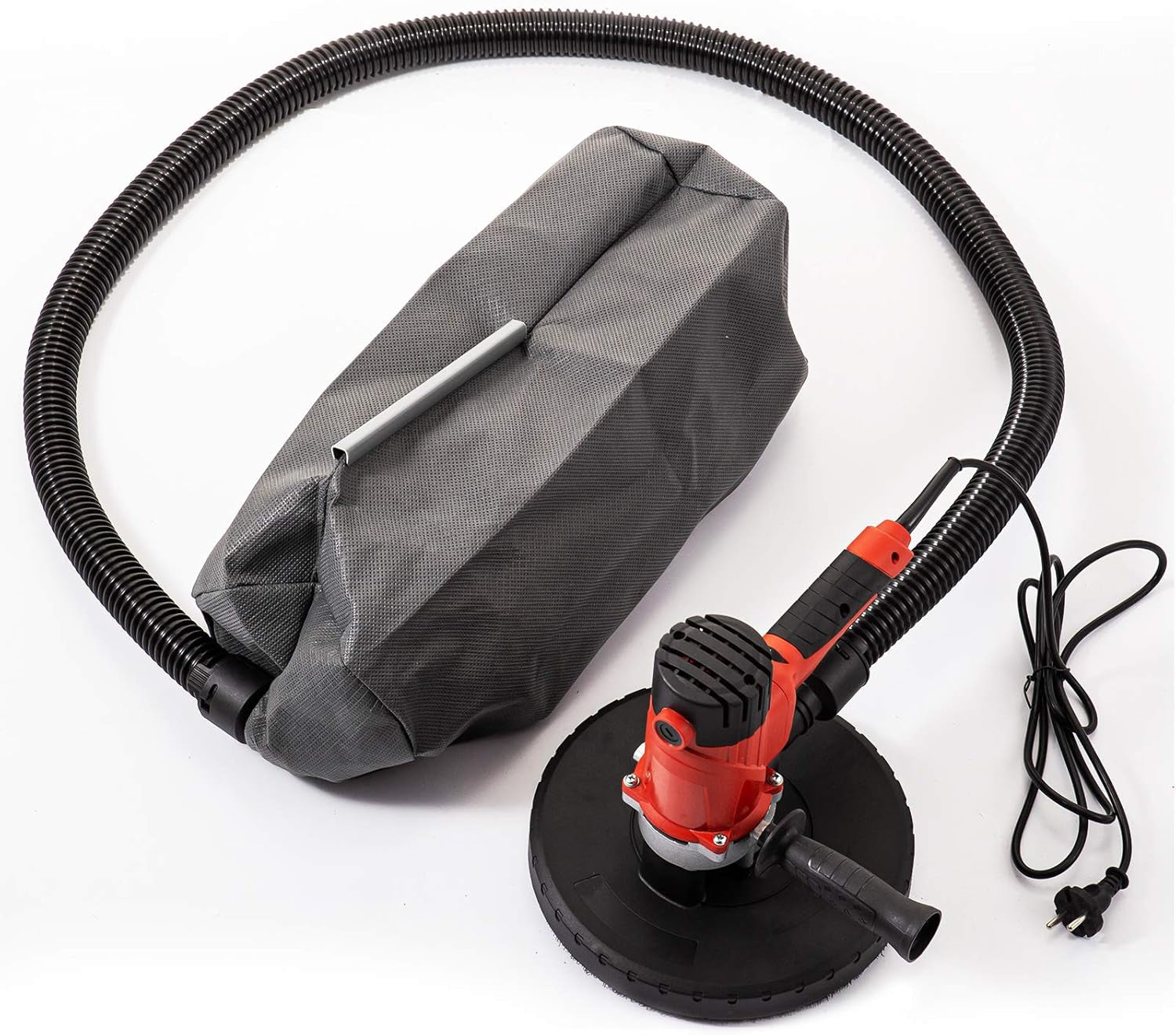 Mophorn Drywall Sander 1200W, Automatic Vacuum System Electric Drywall Sander,Variable Speed 1200-2500RPM, with a Carry Vacuum Bag,6 Pcs Sanding Discs,Dust Collection System