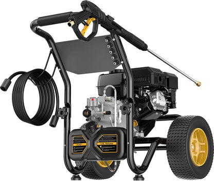 3600 PSI Cold Water Gas Pressure Washer,2.7 GPM Pressure Washer,30Ft Pressure Hose, Black