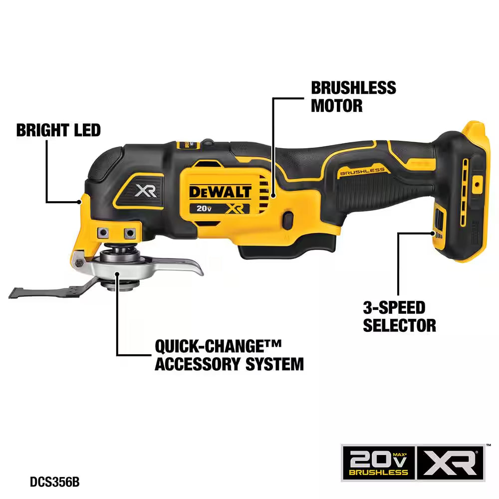 20V MAX Cordless 5 Tool Combo Kit with (1) 20V 4.0Ah Battery, (1) 20V 2.0Ah Battery, and Charger