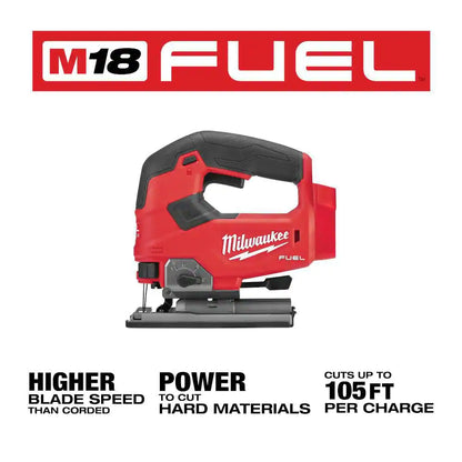 M18 FUEL 18-Volt Lithium-Ion Brushless Cordless Jig Saw with M18 5.0 Ah Battery