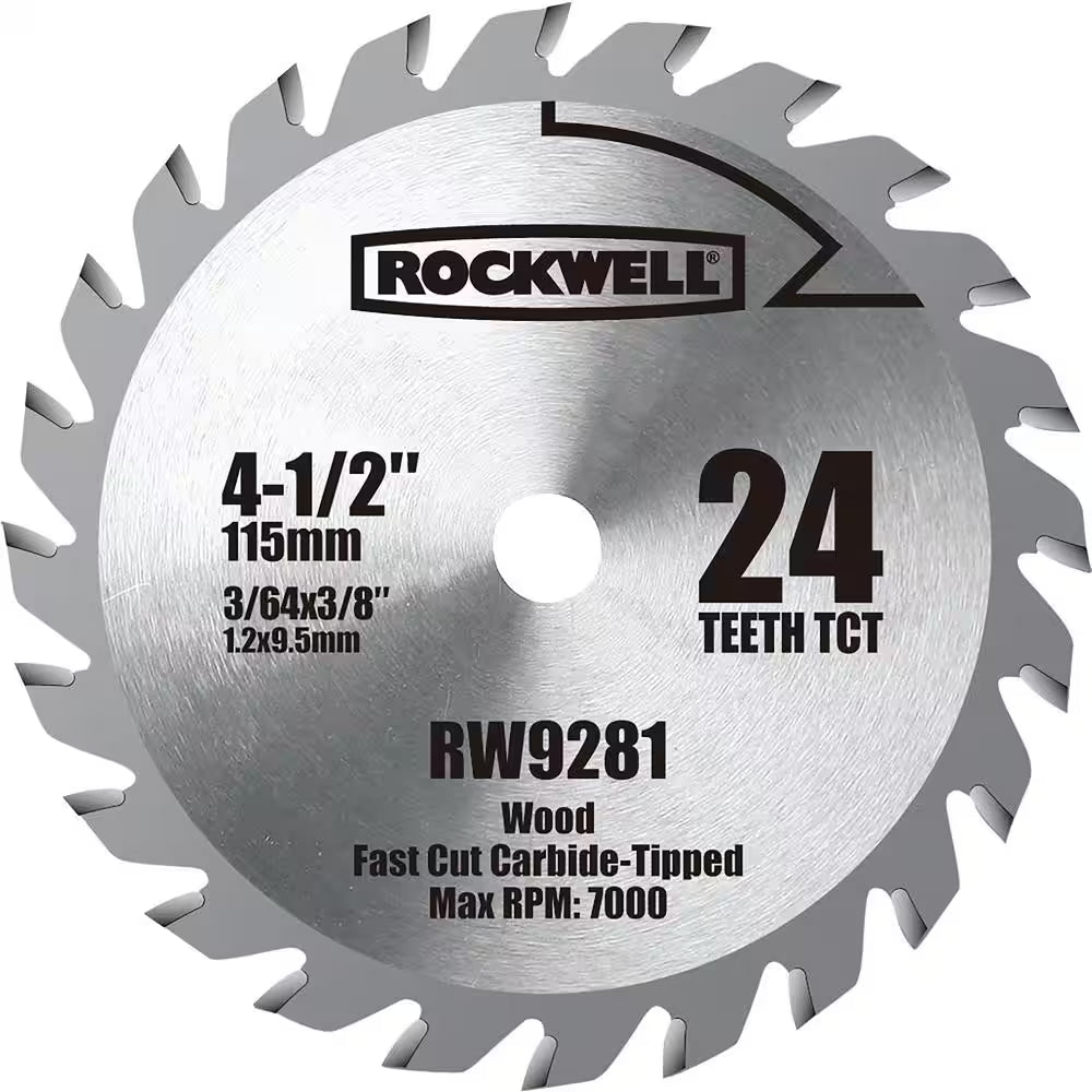 4-1/2 In. TCT Carbide Compact Circular Saw Blade