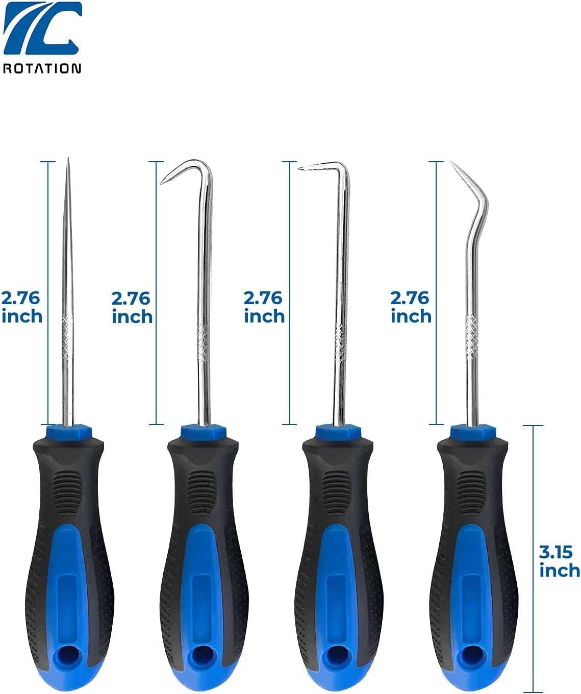 Precision Hook and Pick Set for Automotive | 4-Piece Hand Tools