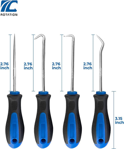 Precision Hook and Pick Set for Automotive | 4-Piece Hand Tools