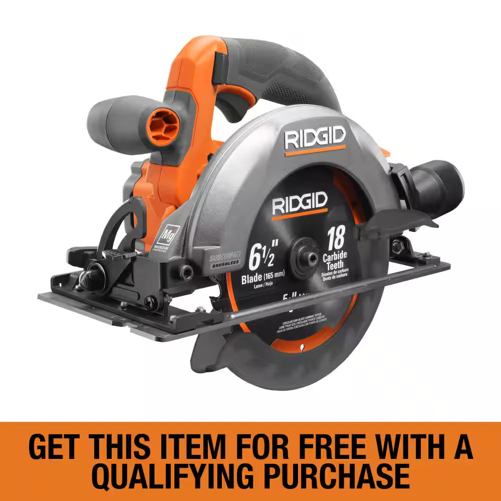 18V Subcompact Brushless Cordless 6-1/2 In. Circular Saw (Tool Only)