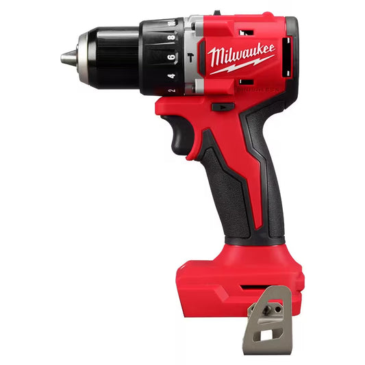 M18 18V Lithium-Ion Brushless Cordless 1/2 In. Compact Hammer Drill/Driver (Tool-Only)