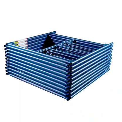 Saferstack 76 In. X 60 In. Blue Walk Tru-Arch Scaffold Frame