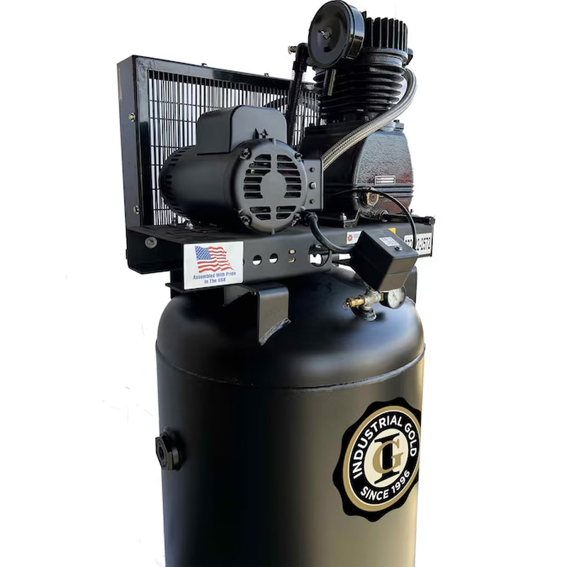 60-Gallon Stationary Electric 175 PSI Vertical Air Compressor