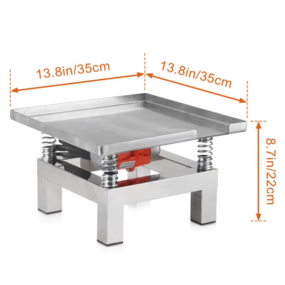 Small Concrete Vibration Table, Platform Bench Test Block, Concrete Test, Stainless Steel, 3000Rpm, 35Cm