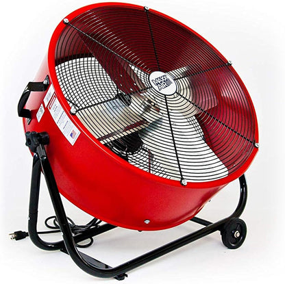 | Industrial Grade Air Circulator for Garage, Shop, Patio, Barn Use | 24-Inch High Velocity Drum Fan, Two-Speed