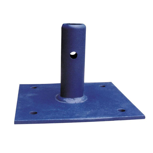 6 In. X 6 In. X 4.5 In. Steel Scaffolding Base Plate, Tool/Equipment for Standard or Arched Scaffold Frame Set