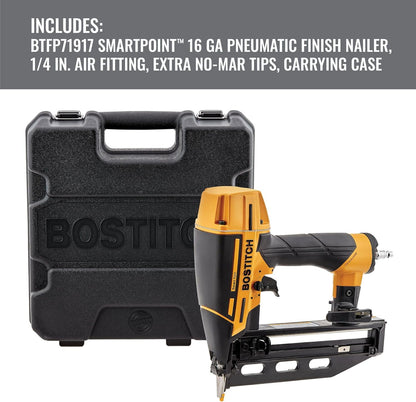 Finish Nailer Kit, 16GA, Smart Point, Pneumatic (BTFP71917)