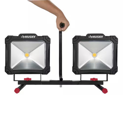 10,000-Lumen Twin-Head LED Work Light