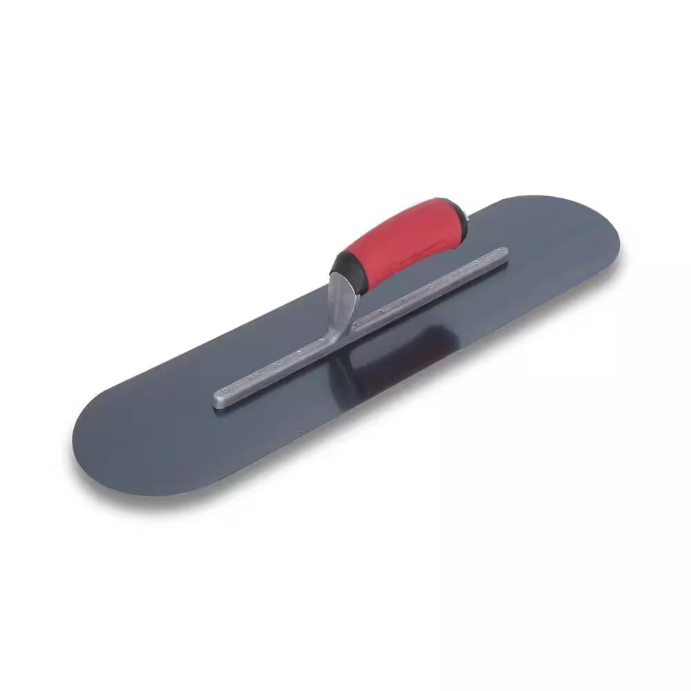 20 In. X 5 In. Blue Steel Pool Trowel-Resilient Handle