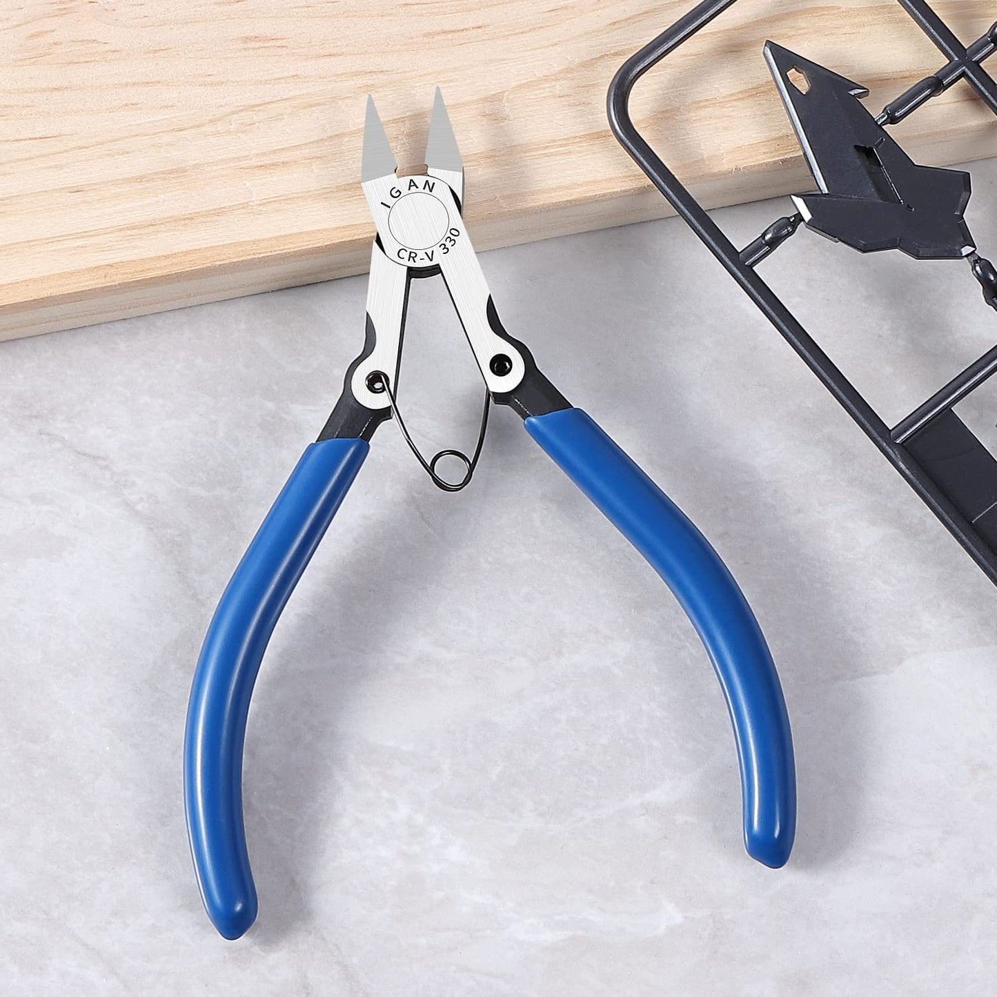 -330 Flush Cutters, Precision Wire Cutter, Flush Pliers, Wire Snips, Electrical Cutters, Sprue, Side & Small Wire Nippers, Diagonal Cut Snips, Ideal for Electronics & Precision Cutting Needs