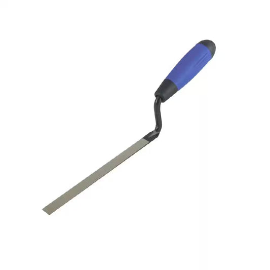 7 In. X 1 In. Square End Flexible Carbon Steel Jointer Caulking Trowel with Comfort Grip Handle