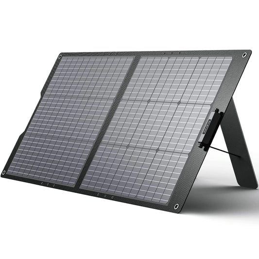 100W Portable Solar Panel for Power Station, 24V Foldable Solar Charger with Adjustable Kickstand & MC-4 Connector, Waterproof IP67 for Outdoor Camping RV off Grid System