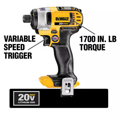 20V MAX Cordless 5 Tool Combo Kit with (1) 20V 4.0Ah Battery, (1) 20V 2.0Ah Battery, and Charger